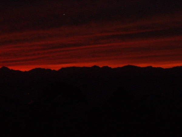 白馬岳の夕焼け